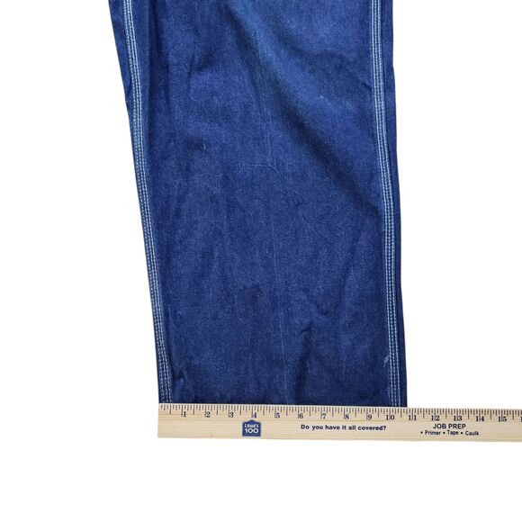 Vintage Big Mac Workwear Denim Bib Overalls Mens 45 Coveralls Jeans - Picture 7 of 13